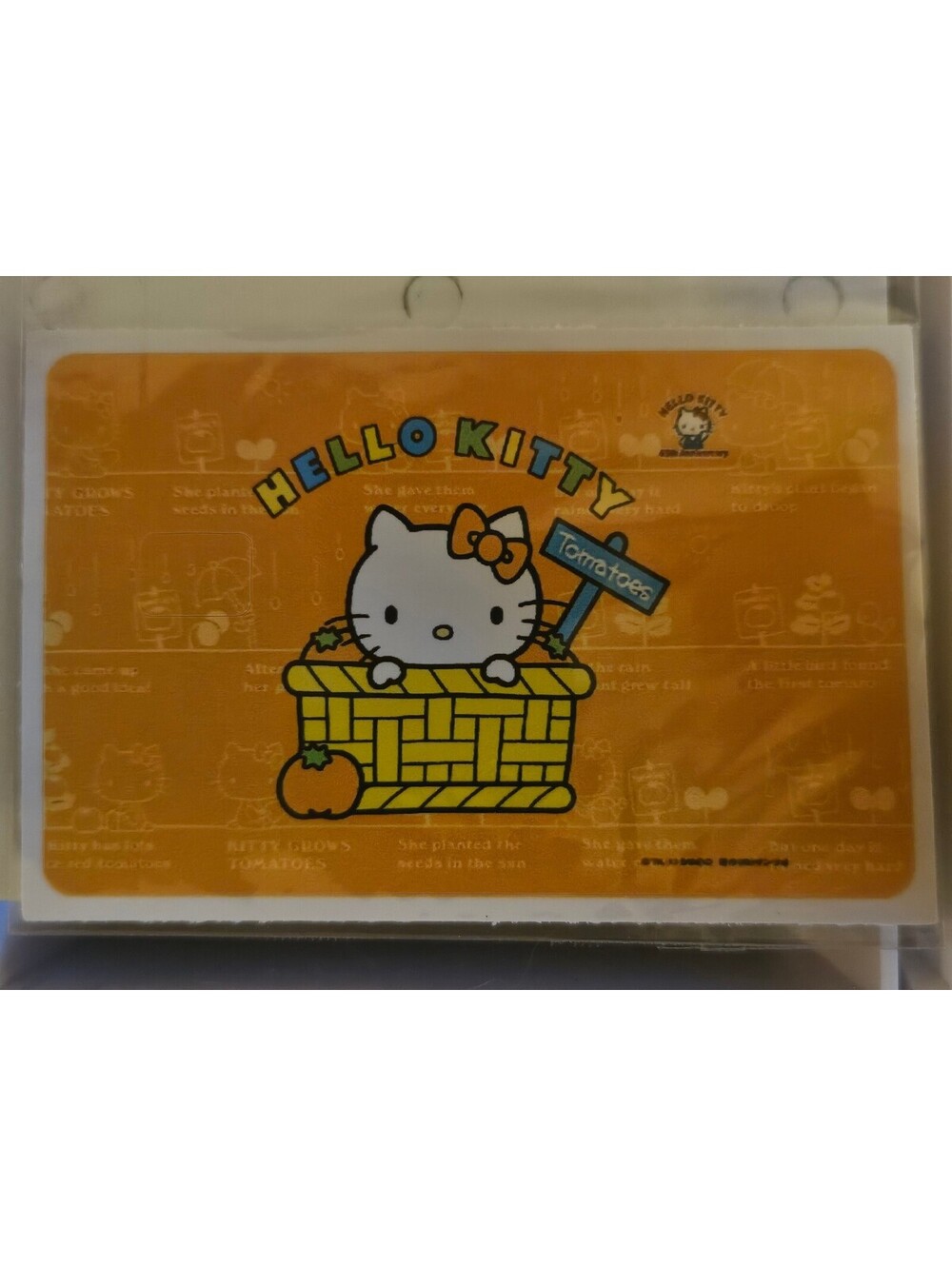 Hello Kitty in tomato basket - Bank/Credit/Debit Card Skin Sticker NEW